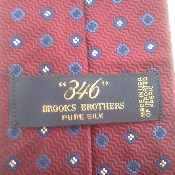 Brooks Brothers mens tie 3.25inx58in 346 Red wavy - Picture 6 of 8